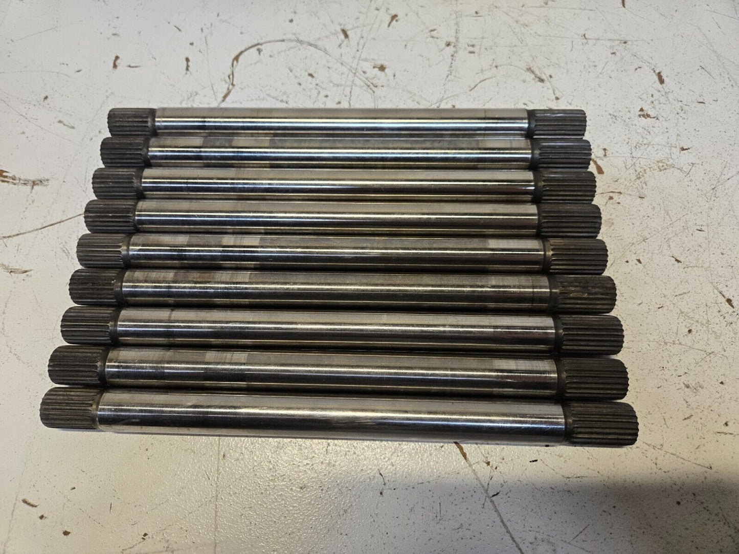 9 Quantity of 3/4" Shafts 21 Spline 10" Length (9 Quantity)