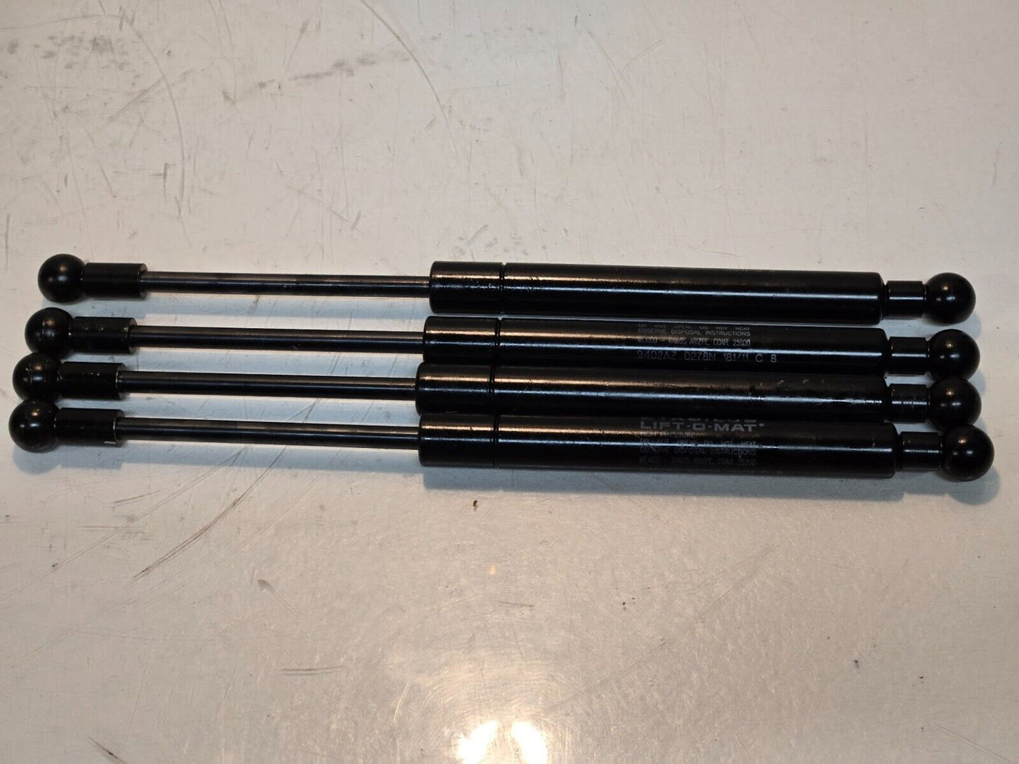 4 Quantity of Stabilus Lift-O-Mat Gas Springs 9402AZ 0278N 181/11 C 8 (4 Qty)