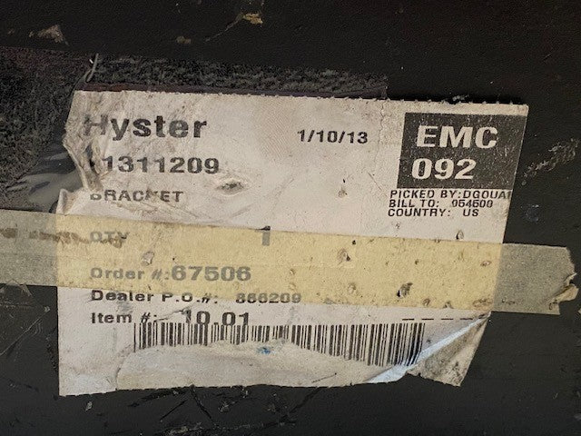 Hyster 1311209 Bracket | 12-1/8" Long 5-1/8" Wide