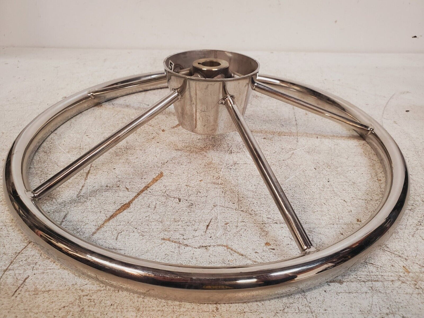 Destroyer Boat Steering Wheel 15-1/2" Diameter 5 Spoke