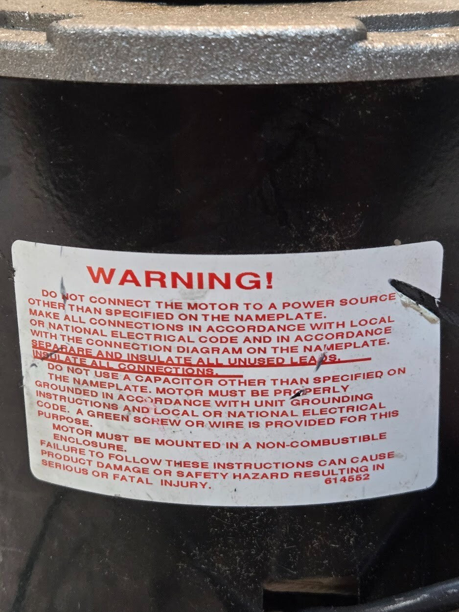 A.O. Smith Condenser Fan Motor FS1036S | F48M40A01 | 1/3 HP 1075 RPM | 208-230 V