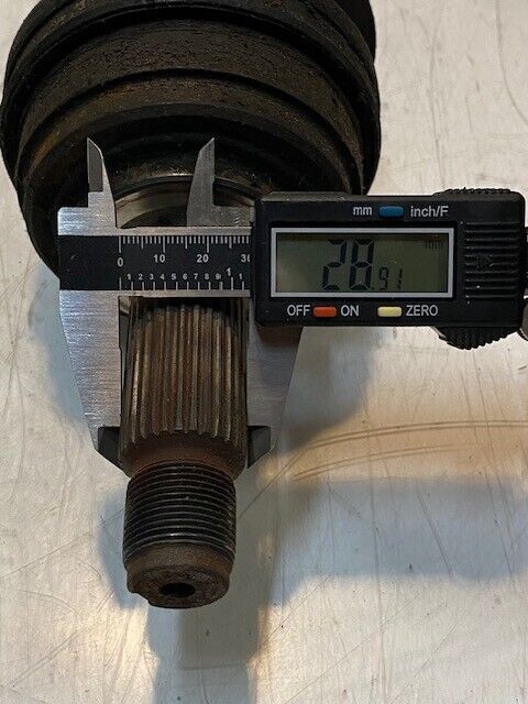 Honda RMD Driveshaft 06443-SM1-506RM | 24-1/2" L 24mm Thread End 27mm Shaft OD
