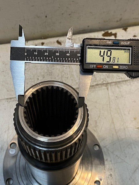 Planetary Pinion Gear Reduction Spindle 73mm 45-Spline 50mm Bore 7" Base Dia.