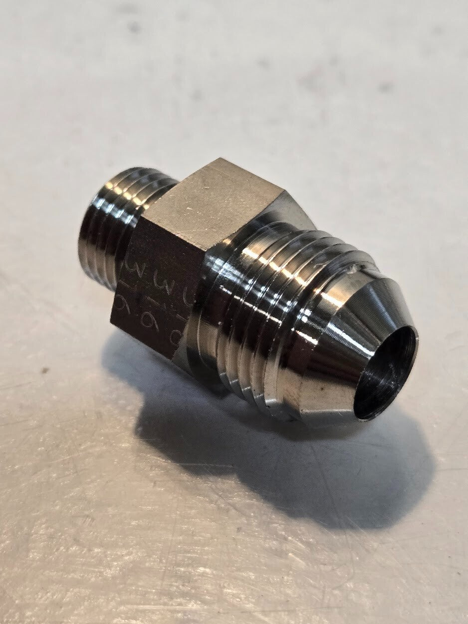2 Quantity of Brennan Industries 6400-08-06-O-SS 3/8" Flare x 3/8" ORB Fittings