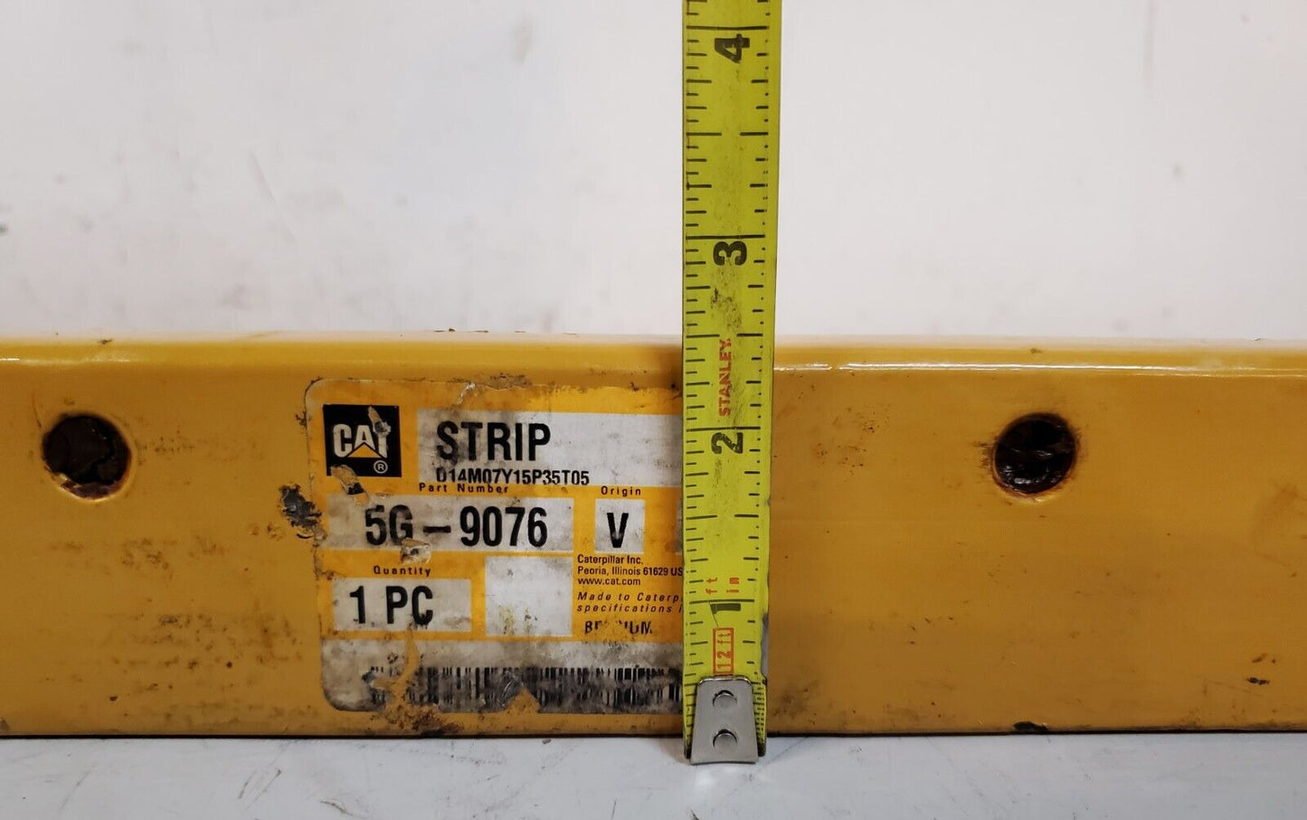 Caterpillar Track Roller Frame Wear Strip 5G-9076 V | D14M07Y15P35T05