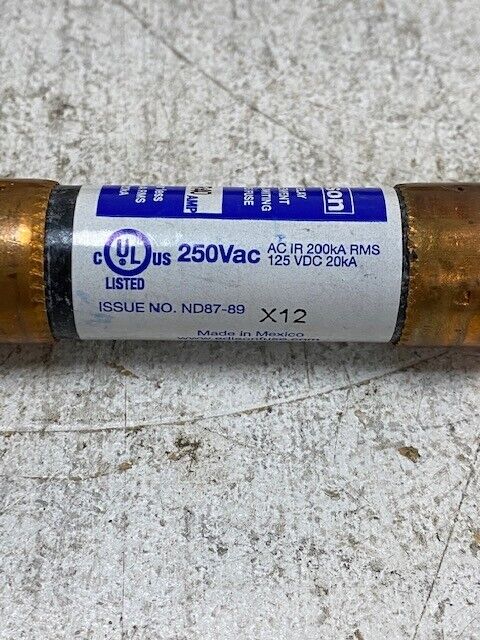 10 Qty of Edison ECNR40 Time Delay Dual-Element Fuses 250Vac 40Amp (10 Quantity)