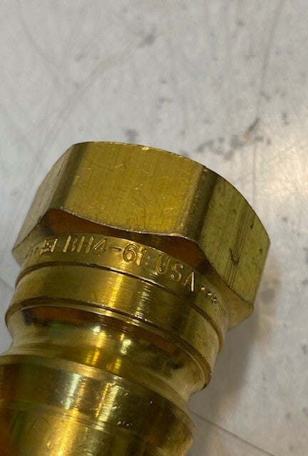 2 Quantity of Parker BH4-61 Valved Hydraulic Quick Connect Nipple (2 Quantity)