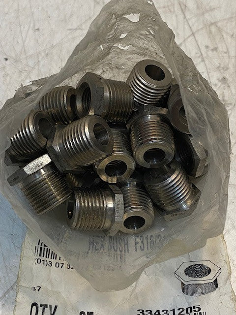 25 Quantity of Camco Hex Bushings F316/316L | 1/2x1/4 (25 Quantity)