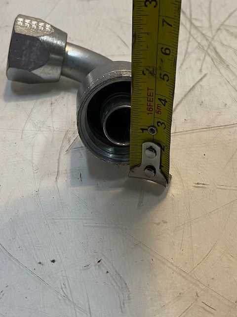 Eaton 12 90-Degree Hydraulic Hose Swivel Fitting 16mm ID 40mm OD 32mm Hex OD