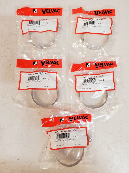 5 Qty. of Velvac Silver Constants Torque Clamps 2-1/4 | 022430 (5 Qty)