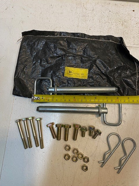John Deere Pivot Pin Fastner Hardware Kit AW27666 | 8" Long Pins