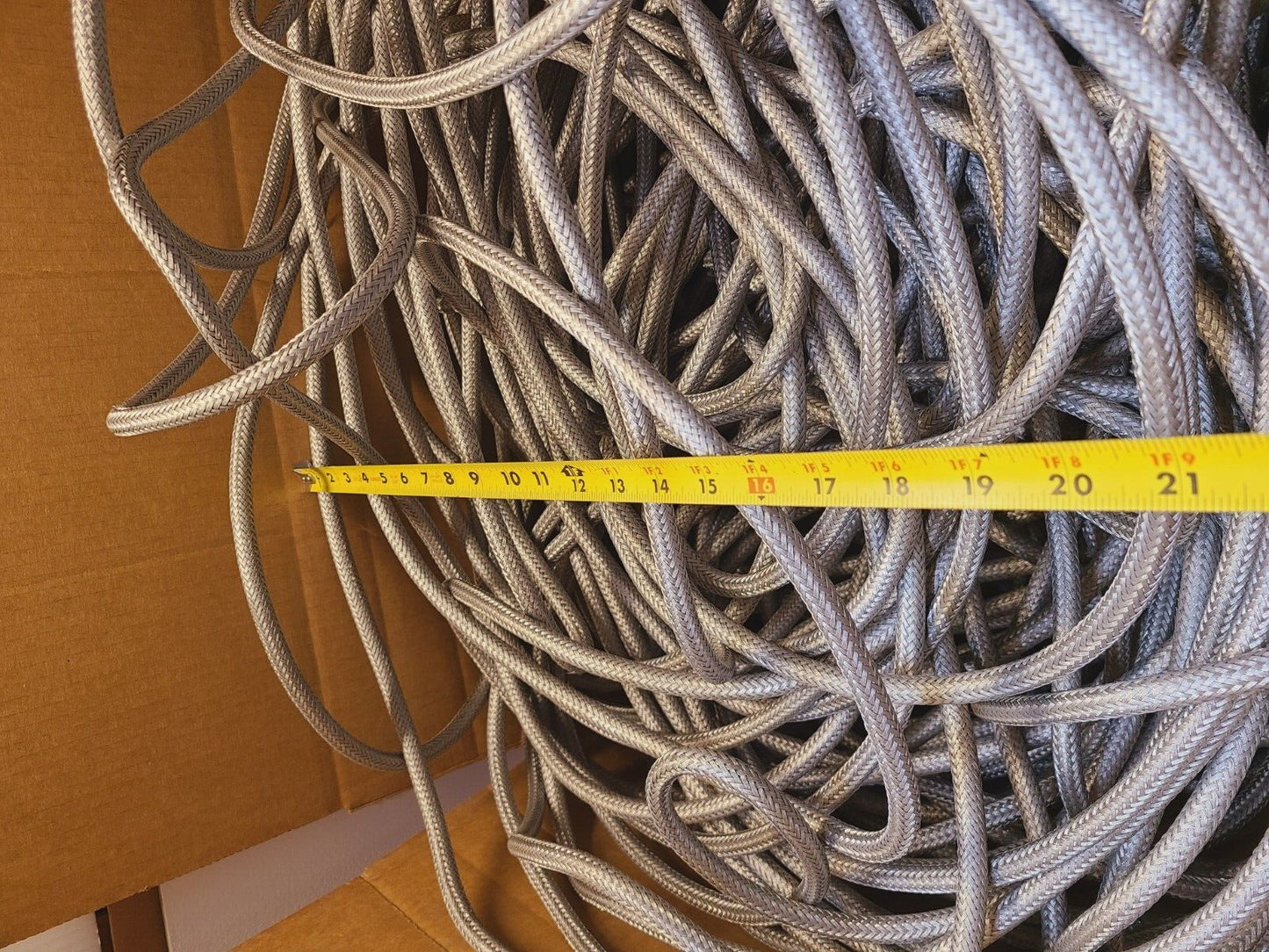 79 Lbs of 304 Braided Cable Sleeving & Wire 1/2" Thickness 2 conductors (79 Lbs)
