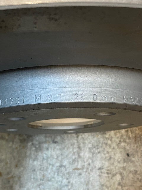 Brake Rotor 5x4.5 Lug Pattern 3331 | 61731 | 021A 68mm Bore 2" H 12-1/2" Dia.