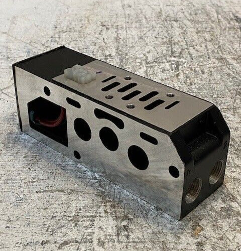 Pneumatic Solenoid Sub-Base Manifold 6" Long 2-1/8" Wide 1-7/8" Deep