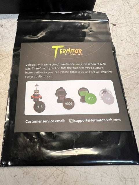 Termitor 9012 HIR2 LED Bulbs 800% Super Bright 6500K Mini Size 2 Pack Bulbs