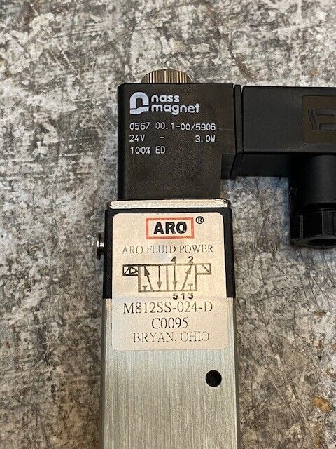 ARO M812SS-024-D Fluid Power Solenoid Nass Magnet 0567 00.1-00/5906 24V 3.0W