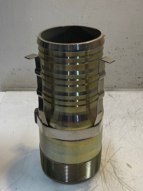Band-It Tri-Lokt Male Hose Nipple Swage Tie Strip 10" Tall 92mm Bore 102mm Bore