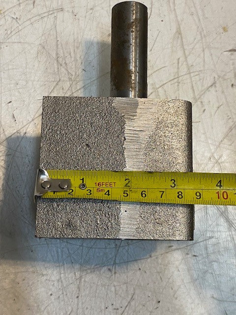 Overhung Load Adapter HD1 25mm Shaft OD 25mm Bore 10mm Holes 6" L 3-1/16" W