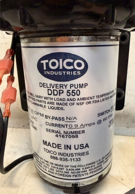 Toico Industries DDP-550, 5-Chamber Diaphragm Delivery Pump With 3 Prong Plug