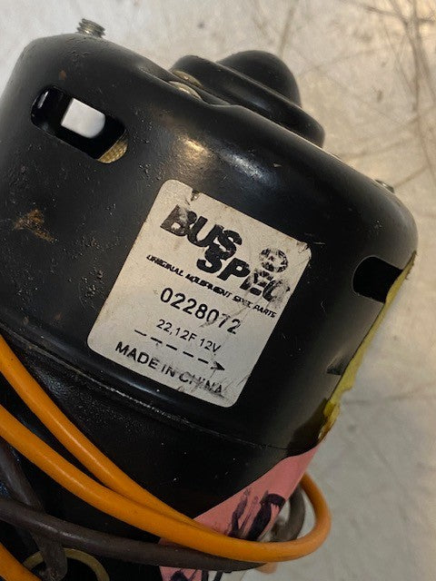 Bus Spec 0228072 Heater Motor 12V | 5-3/4" Long 3" Dia.