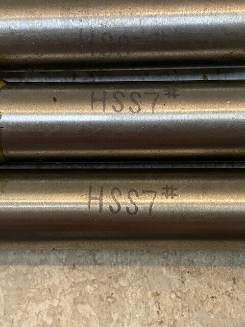 4 Quantity of HSS7 Center Drills 6" Long 16mm OD (4 Quantity)