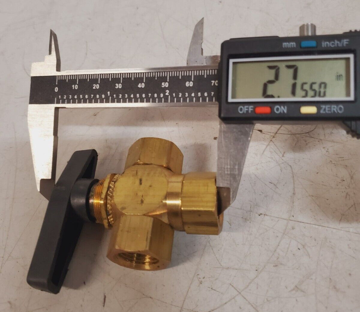 2 Qty. of 1/2" Female NPT Panel Mount Diverting Brass Valves (2 Qty)