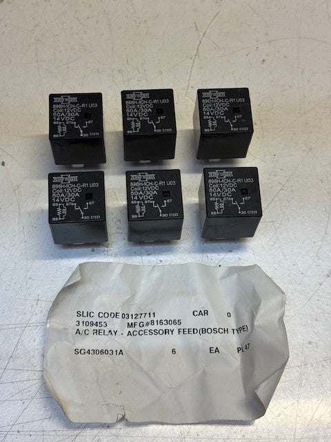 6 Quantity Song Chuan Automotive Relay 12VDC | 896H-1CH-C-R1 U03 (6 Quantity)