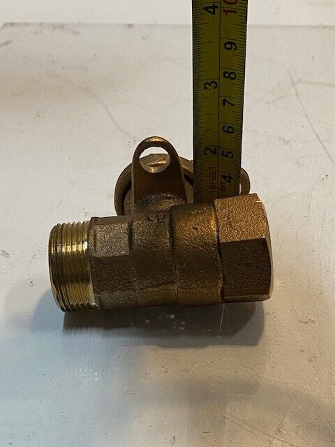 McDonald 300W Lockable Brass Curb Stop Ball Valve NL Shut Off Valve
