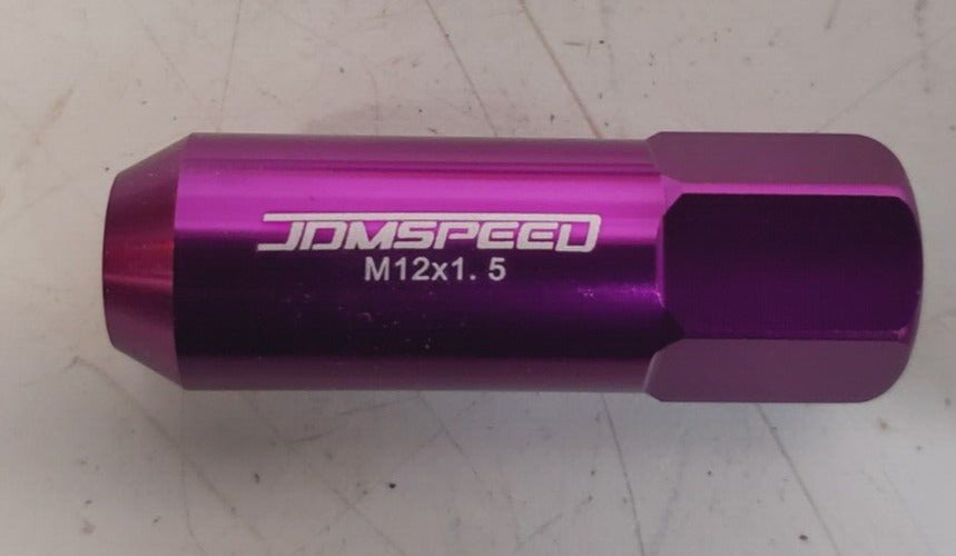 40 Qty of JDMSPEED Purple Aluminum Tuner Racing Lug Nuts M12X1.5 (40 Qty)