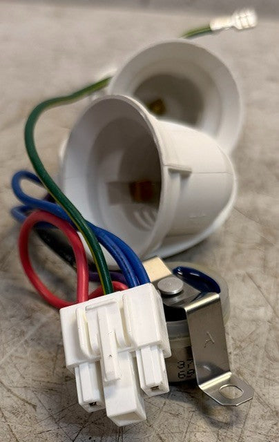 LG Refrigerator Interior Dual Lamp Light Socket Assembly PS155U | 6930JK2001B