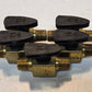 5 Quantity of Quarter Turn Plug Valves 1/4"x1/4" MPT for Parker PV607-4 (5 Qty)