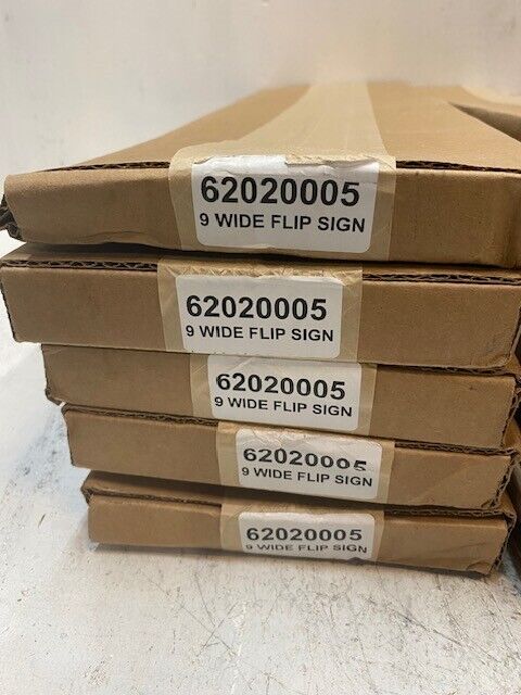 10 Quantity of 9 Wide Flip Sign on Pusher Trays 62020005 (10 Quantity)