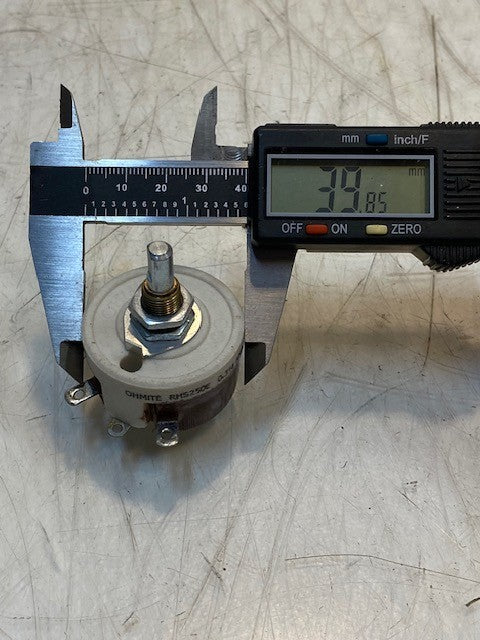 Ohmite RHS250E Power Resistor Rheostat Potentiometer Shaft 0.316 Amp Max