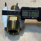 2 Qty of Hydraulic Hose Fittings 3-1/8" L 33mm Thread 27mm Nose 21mm ID (2 Qty)