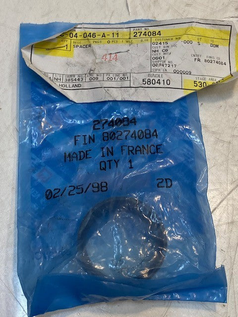 New Holland 274084 Spacer 44mm OD 35mm Bore 15mm Wide