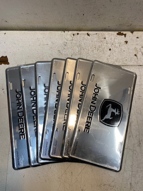 7 Quantity of John Deere License Plates SUP 50088 | 11-1/2" Long 6" Wide (7 Qty)