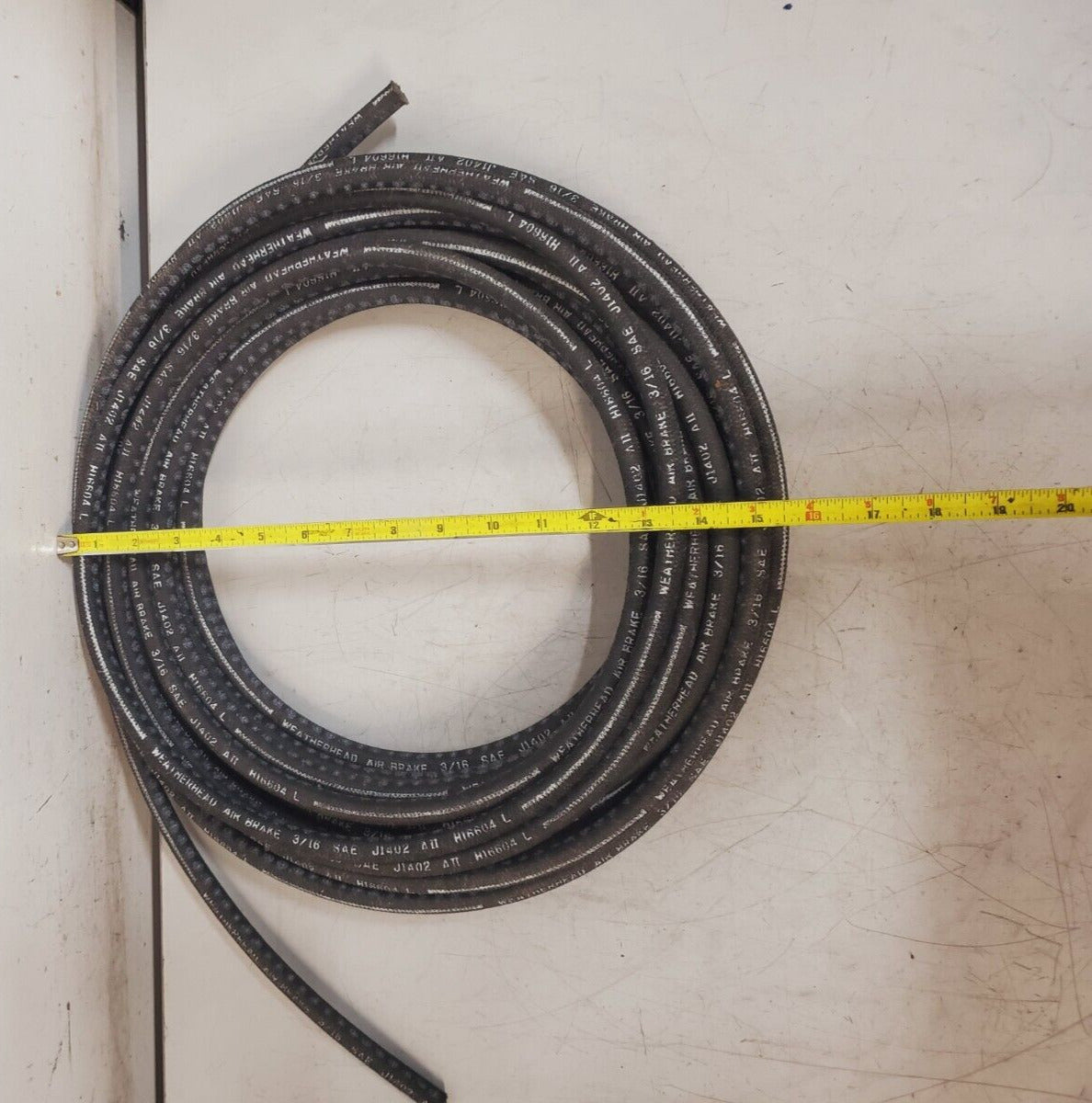 Weatherhead Air Brake Hydraulic Hose 62543 H16604 L | J1402 | 3/16 | AII | 40 Ft