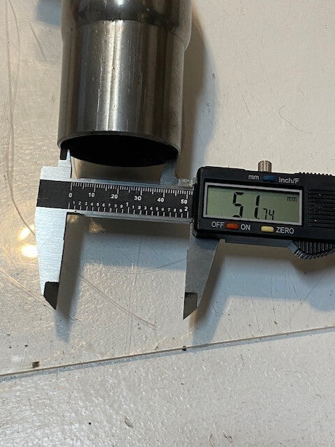 3-Branch Exhaust Header 25" L  52mm Bore 39mm Branch Bore 14mm Thread