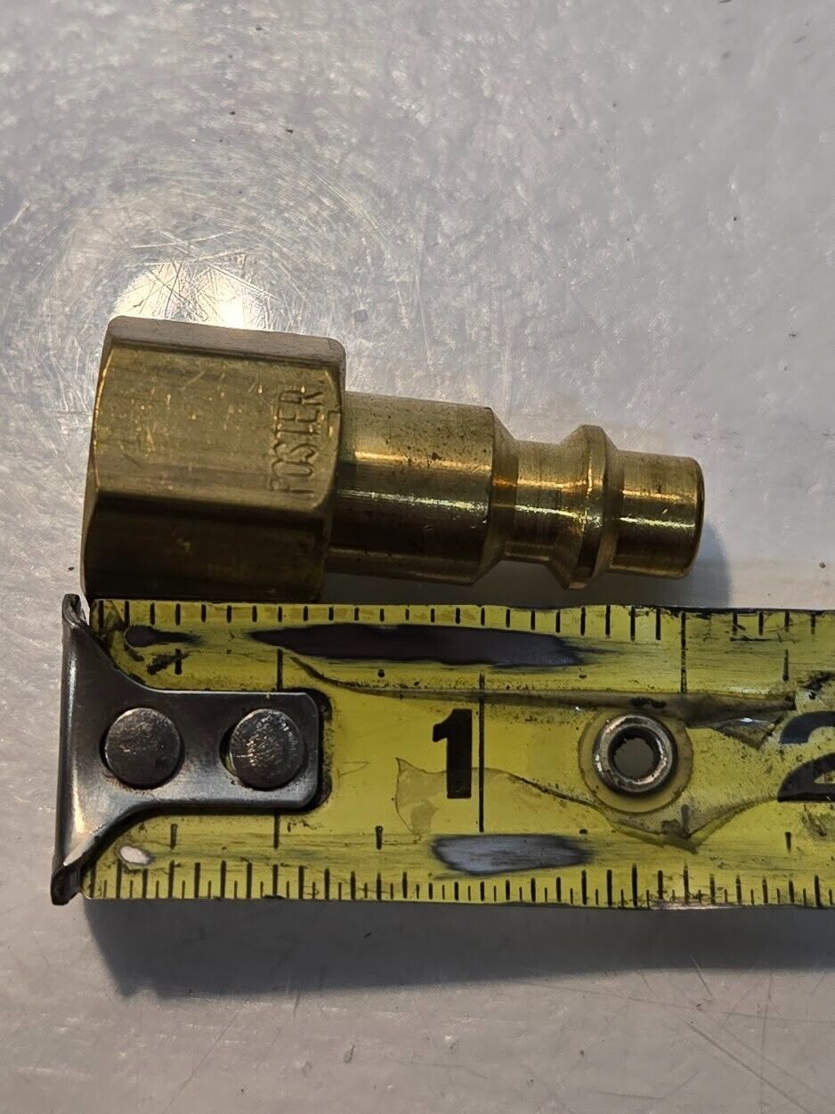21 Quantity of Foster 11-3B 1/4" Male Quick Connect Couplers 1/4" FPT (21 Qty)