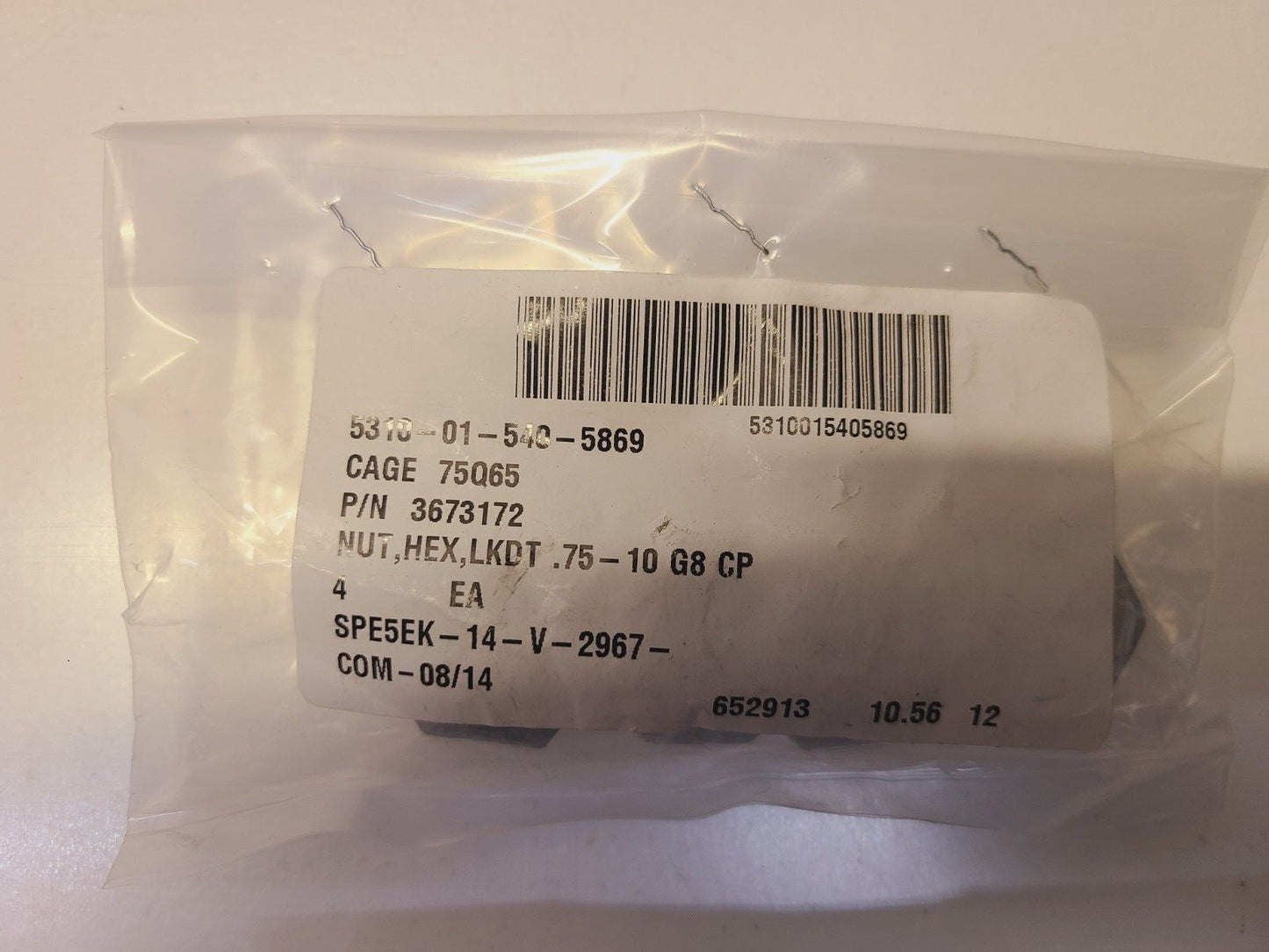 22 Qty. of Lock Nuts 3668653 | 3673172 | 2881HX (22 Qty)