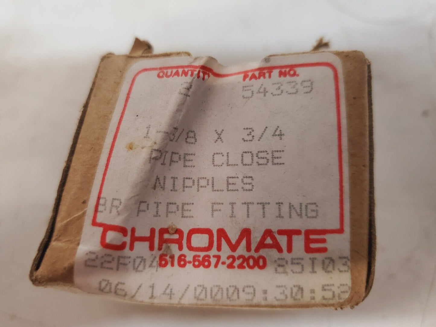 6 Qty. of Chromate Union | Pipe Close | Duty Brass 54756 | 54339 | 58369 (6 Qty)