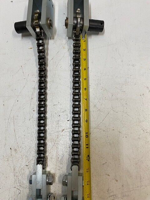 3 Qty of Manual Chain Hoists w/ Mounts 13" Chain (3 Quantity)