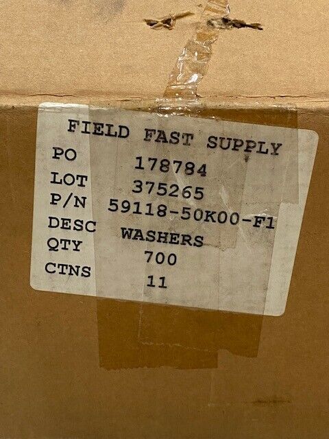 700 Qty of Field Fast Supply Washers 59118-50K00-F1, 52mm OD, 42mm ID (700 Qty)