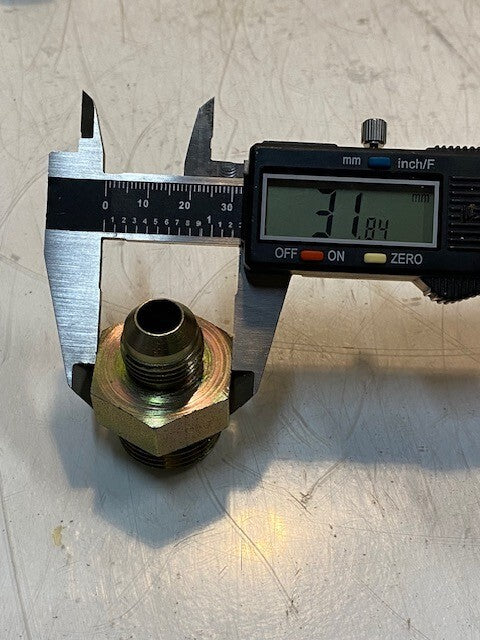 6 Qty of Flare Cone Male Hex Adapters 1-3/4" L 19mm Thread (6 Qty)