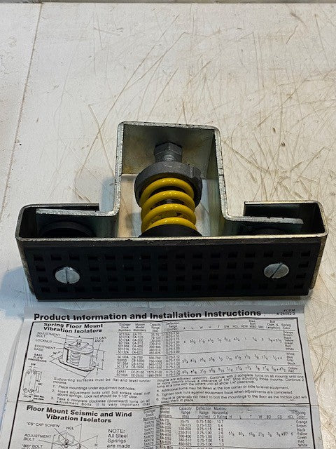 Mason Industries Spring Floor Mount Vibration Isolator 5XR72 | 396C06 | SLRA-310