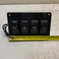 Boat Rocker Switch Panel 6" x 4" w/ Nav. Lts. Bilge Livewell & ACC