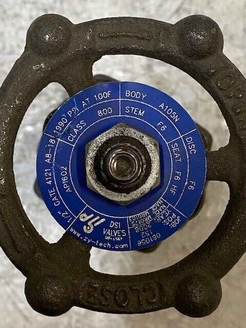 B-ELM | A105N | BFHD | 1/2 800 Forge Steel Rising Stem Gate Valve - USED