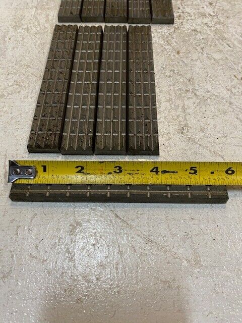 10 Quantity of Insert Tong Dies 5-3/4" x 1" x 3/8" | 11x4 Grooves (10 Qty)