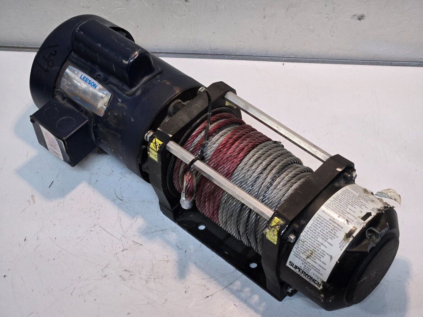 Superwinch 1723 2000lb Winch with Leeson C6C17FC108A Motor 90-40163 | 115V 1 HP