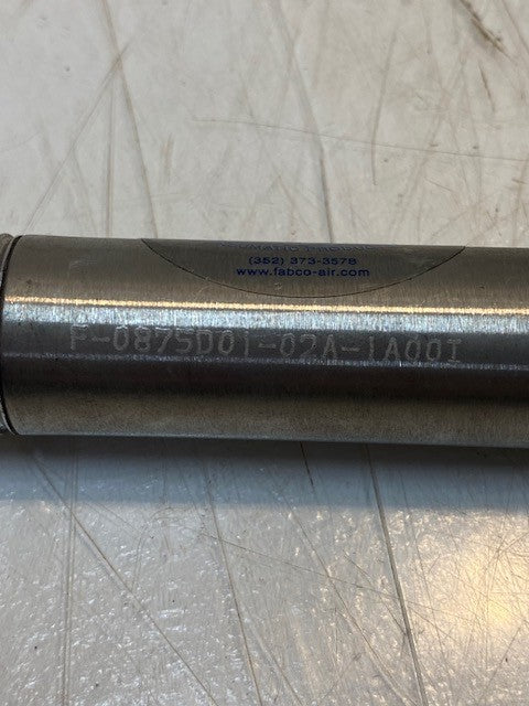 Fabco Air Pneumatic Cylinder F-0875D01-02A-1A00I